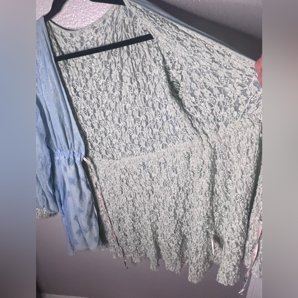 We are HAH! | Make it a Double reversible robe; cornflower blue; sz large. nwot - Picture 5 of 7